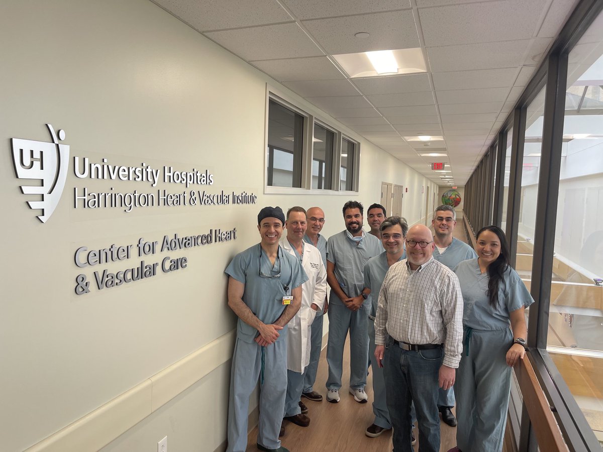 A pleasure to host experienced colleagues and friends from Brazil for observation of #TAVR cases last week @UHhospitals with ⁦@MarcPPelletier⁩ and ⁦@DocCbaezap⁩. Nice exchange of experiences and learning for both sides. ⁦@vinesteves⁩