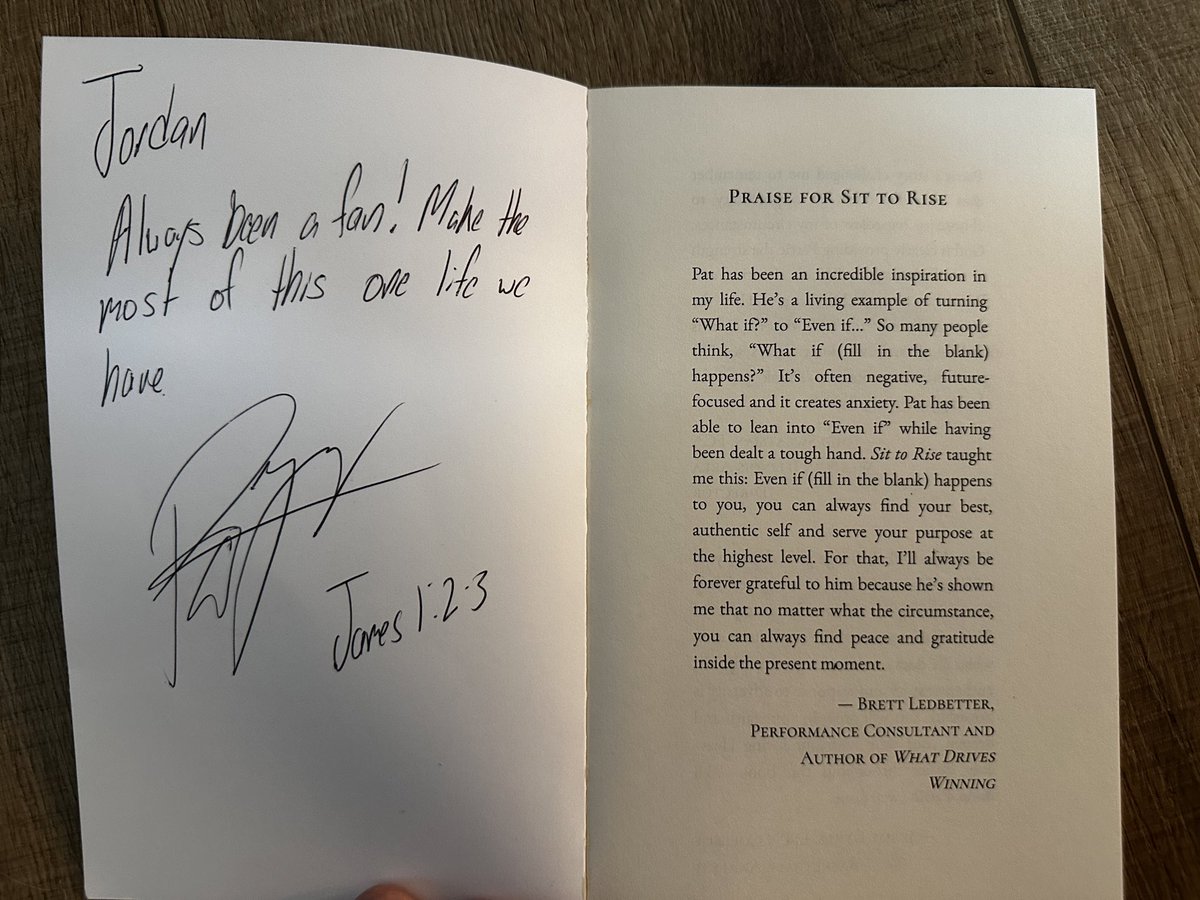 It’s my lucky day to get the signed copy of @PatricYoung4’s book. Thank you so much Pat! If anyone wants a copy, send me a DM. I’ll pick a person to buy the book and send to directly from Amazon. a.co/d/hyRM66U - here is the link to purchase!