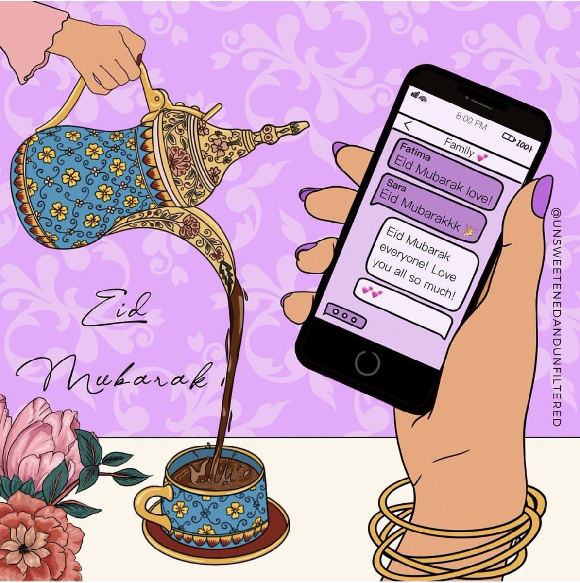 mynutriboxapp's tweet photo. 💌 أطيب الأماني من فريق نوتريبوكس بمناسبة حلول عيد الفطر المبارك ☺️ و تقبل الله منا و منكم صيامكم و قيامكم و صالح أعمالكم 🤲🏻✨
🎨:
unsweetenedandunfiltered https://t.co/iwfj05sdtX