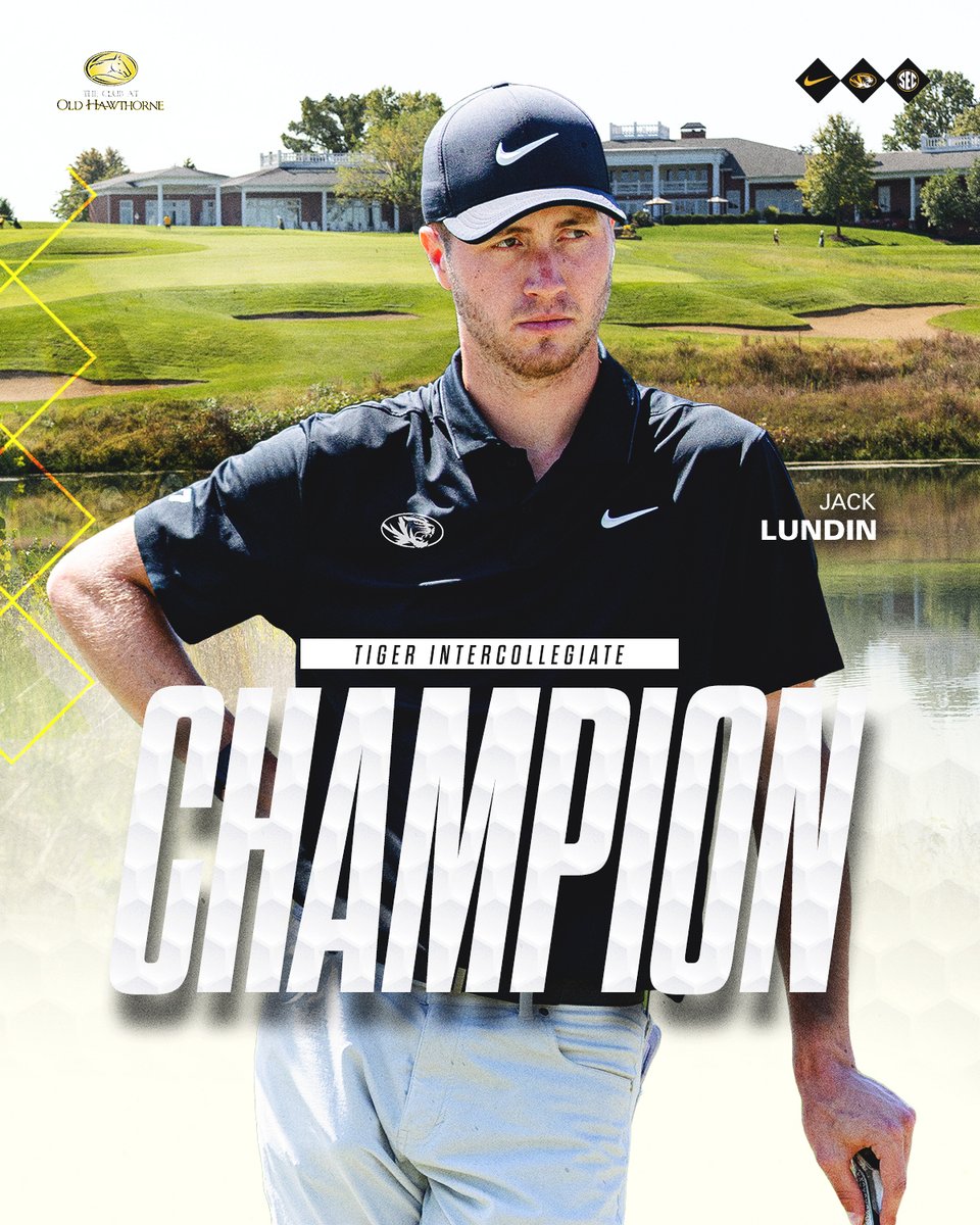 Mizzou Men's Golf (@mizzoumensgolf) on Twitter photo ๐ ๐๐๐๐ ๐ฃ๐๐ข๐ก ๐
Jack Lundin claims his second-straight title, winning the Tiger Intercollegiate at <a href="/OldHawthorne/">Old Hawthorne Golf</a>โผ๏ธ
#MIZ ๐ฏโณ๏ธ ๐ ๐๐๐๐ ๐ฃ๐๐ข๐ก ๐
Jack Lundin claims his second-straight title, winning the Tiger Intercollegiate at <a href="/OldHawthorne/">Old Hawthorne Golf</a>โผ๏ธ
#MIZ ๐ฏโณ๏ธ