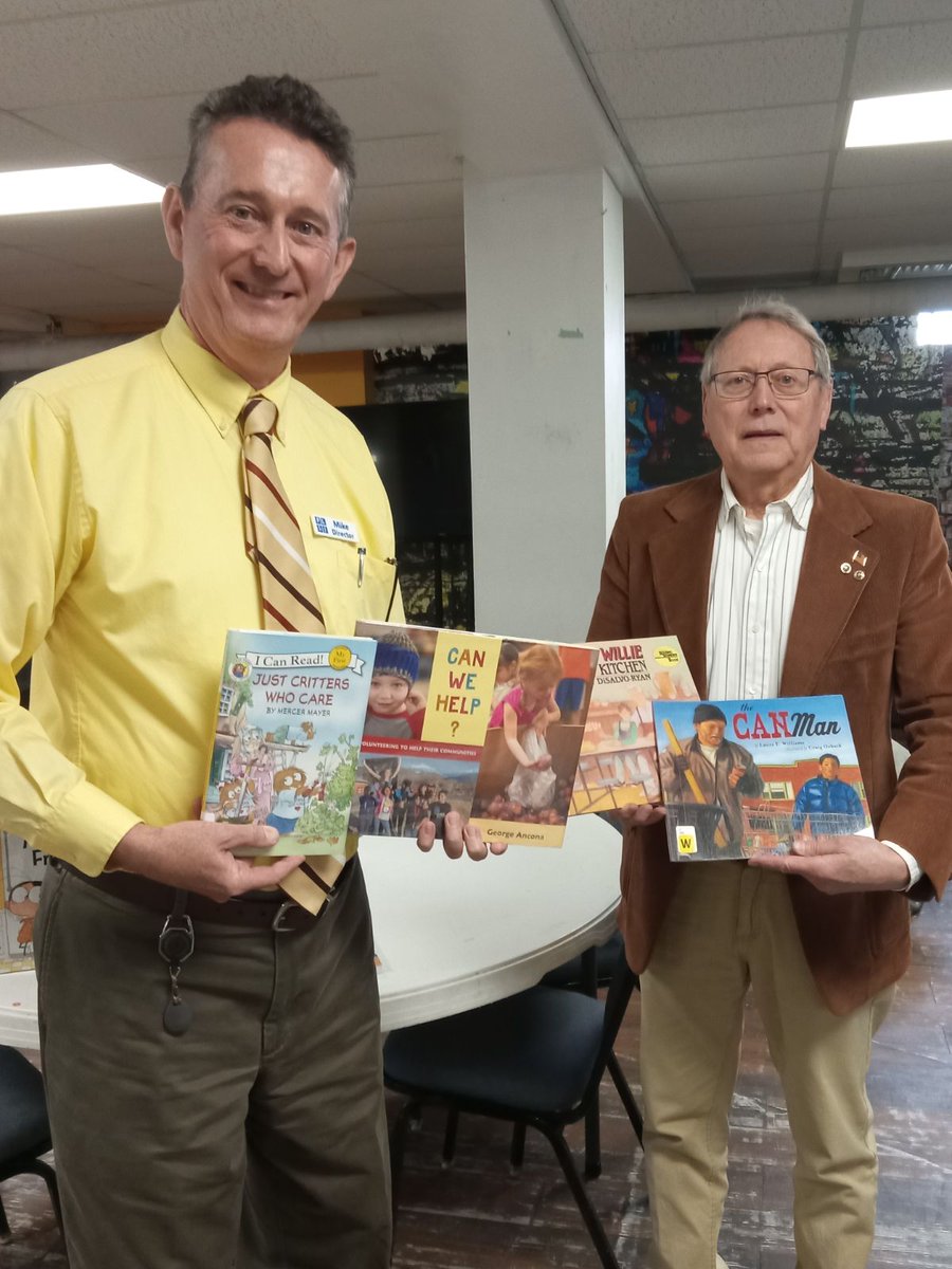 Thank you Steubenville Kiwanis for donating 16 children's books about volunteering and community engagement to PLSJ's Schiappa Branch and Main Library.