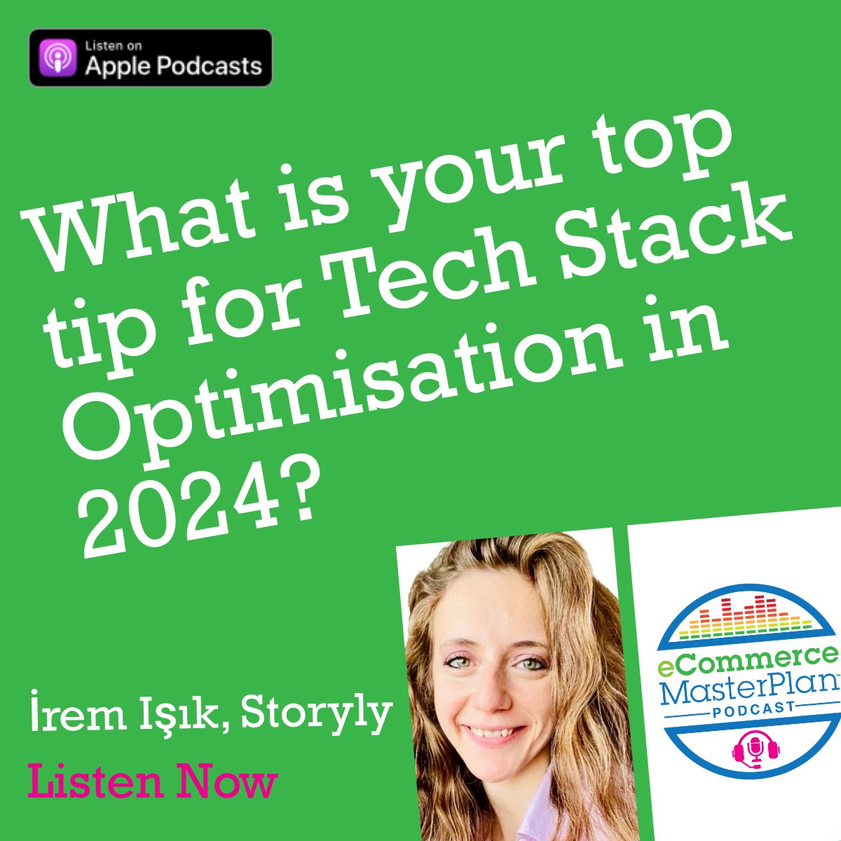 Hear Irem’s full Top Tip for Tech Stack Optimisation in 2024 now! Listen on Apple Podcasts, Spotify or ecommercemasterplan.com/tech-stack-opt… @iremma6 @Storyly_io