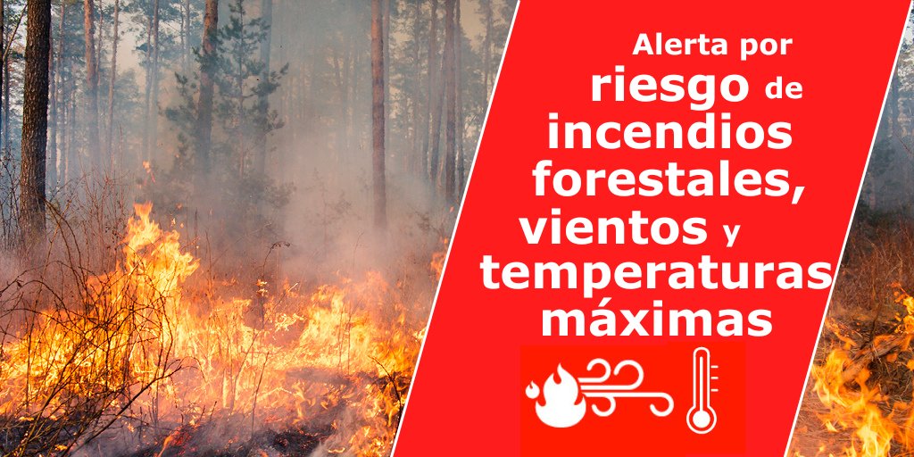 🚨RECUERDA🚨

El Gobierno declara:

🔥#AlertaRiesgoIF en #LaPalma #ElHierro #LaGomera #Tenerife y #GranCanaria

🌞#AlertaTemperaturasMáximas y #AlertaViento en toda #Canarias

🌊#AlertaInundaciones costeras en #Lanzarote y #Fuerteventura