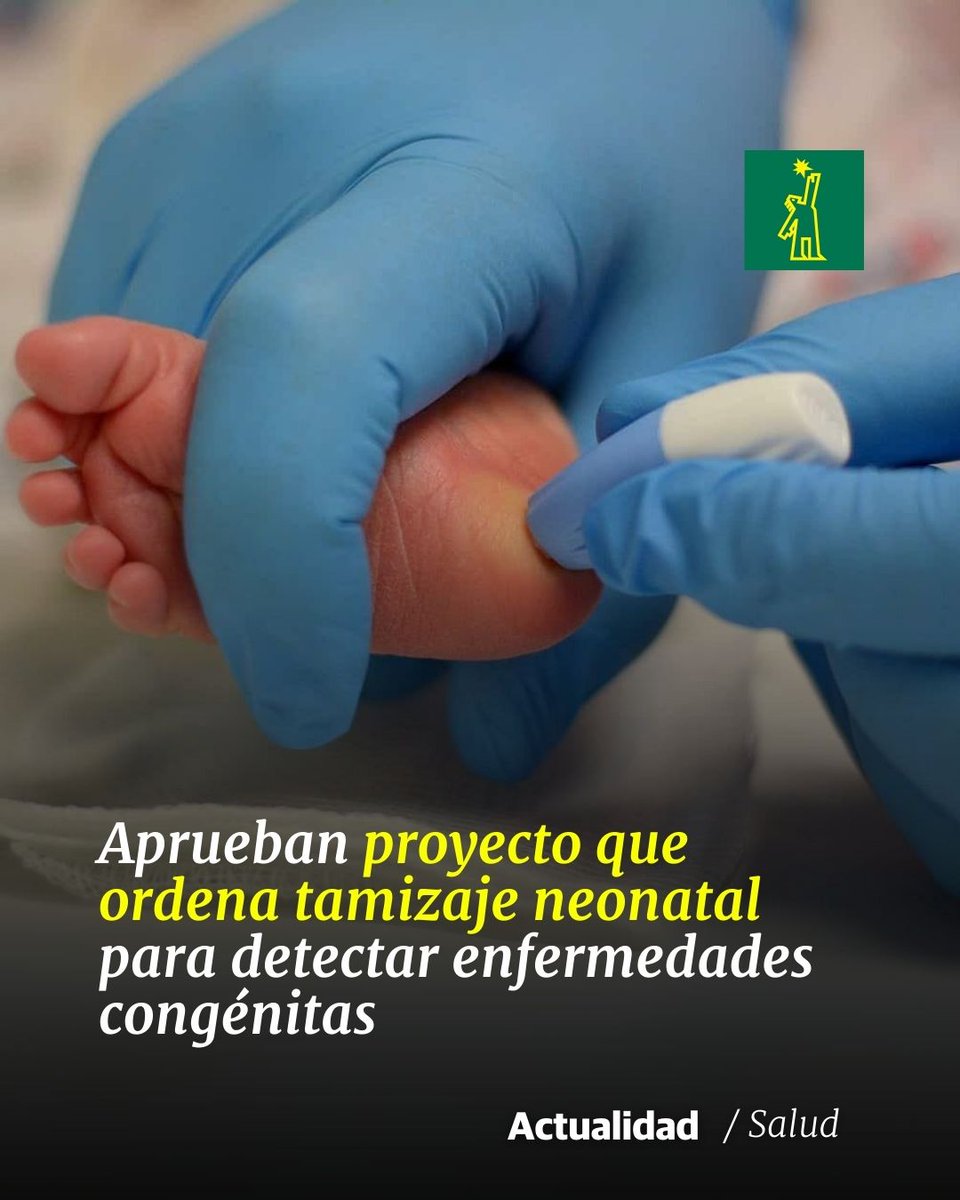 ⚕ |#SaludDL| La pieza propone que los centros públicos y privados de salud realicen las pruebas a los nacidos antes de que abandonen sus instalaciones.

 🔗 buff.ly/49LvfpD

#DiarioLibre #PruebadeTamizaje #Reciennacidos