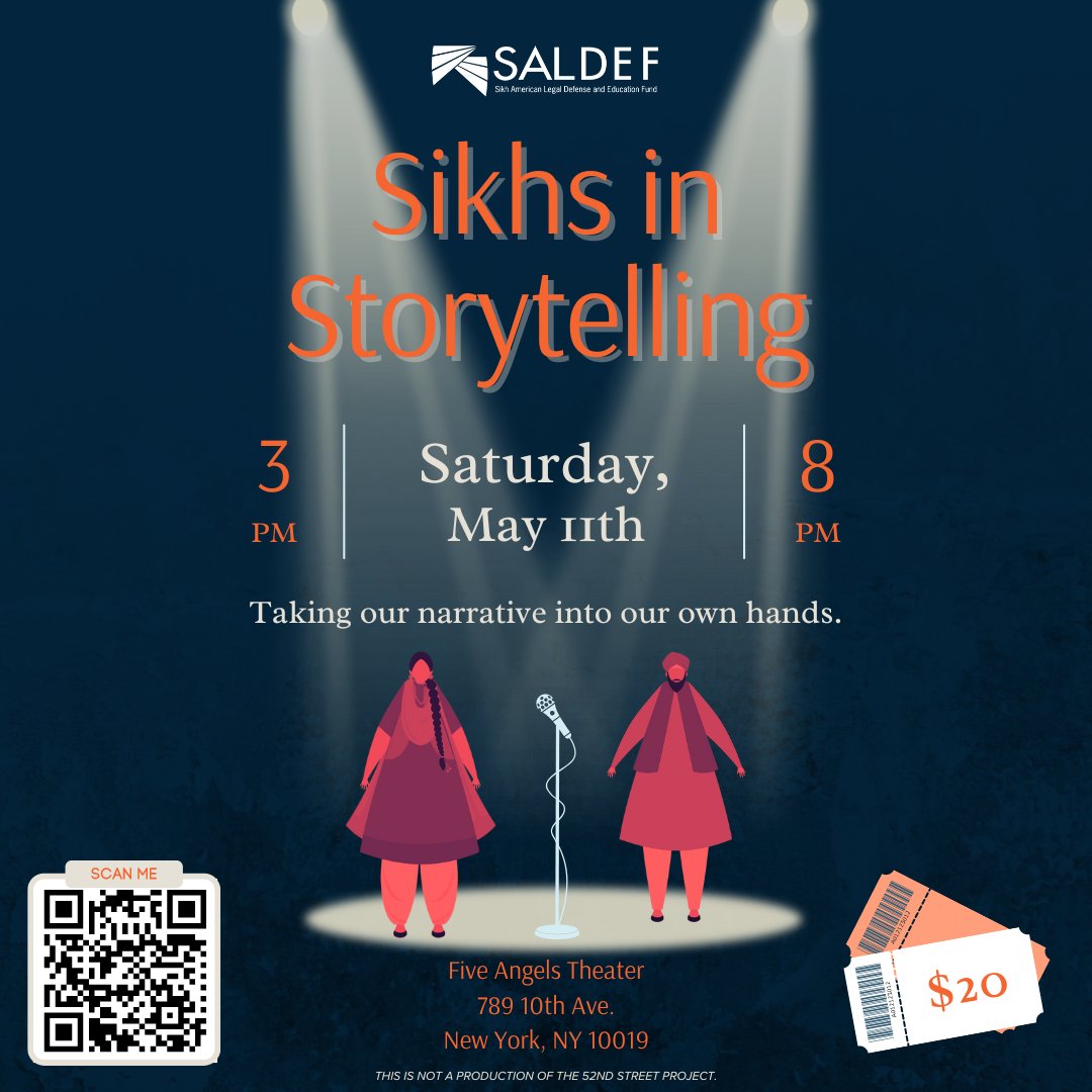 Our stories are the threads that weave the rich tapestry of Sikh heritage. Don't miss 'Sikhs in Storytelling' on May 11th in NYC! Network, panels, renowned Sikh animators, filmmakers & authors - an evening to remember. saldef.org/sikhsinstoryte… #SikhsinStorytelling #SALDEF
