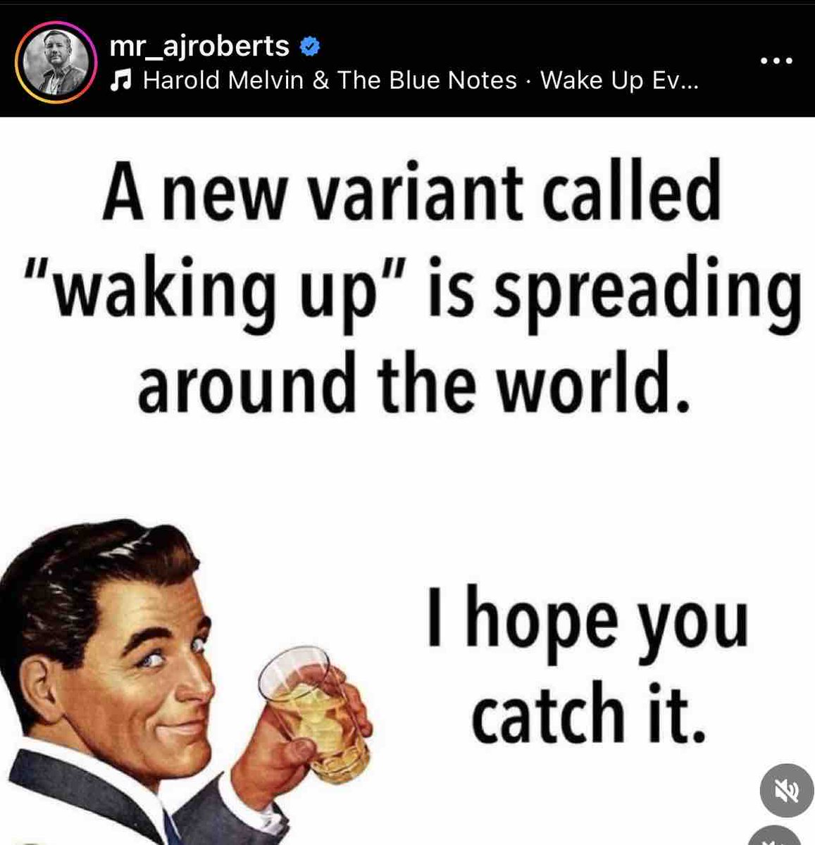 MRobertsQLD's tweet photo. This variant ends societal disease leaving people feeling refreshed &amp; alive

(Thank you, Dean for meme) https://t.co/10P0267lcf