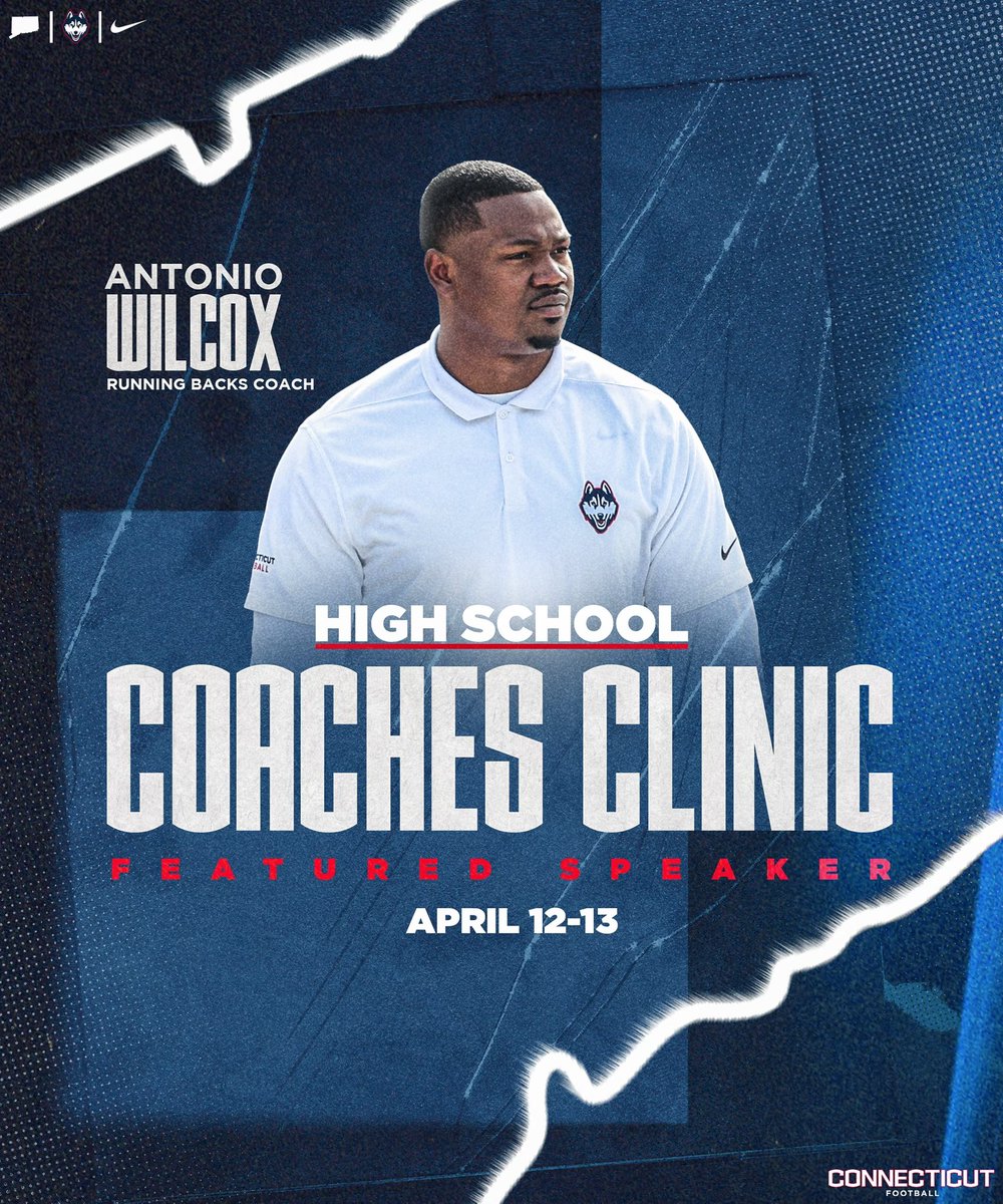 Our annual coaches clinic is THIS WEEK! Sign up with the link below ⬇️ 🔗: brnw.ch/CoachesClinic #CTFootball