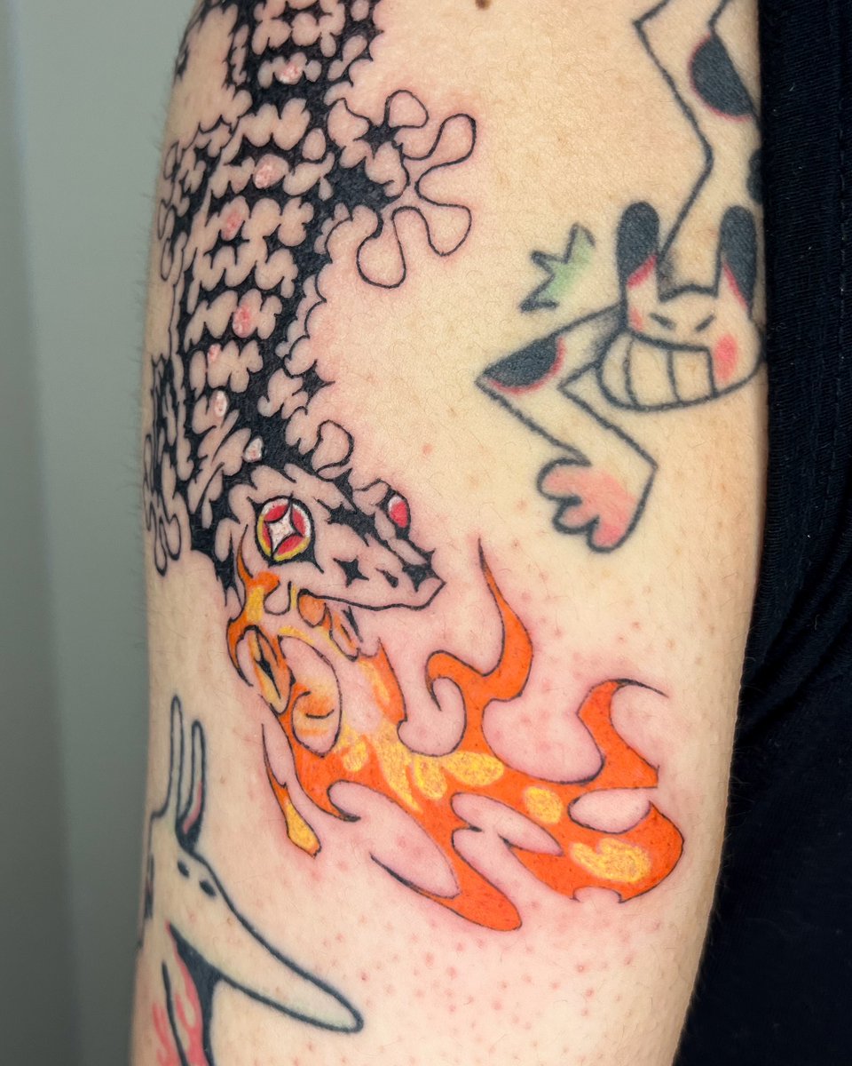 Fire breathing gecko for Chris 🔥