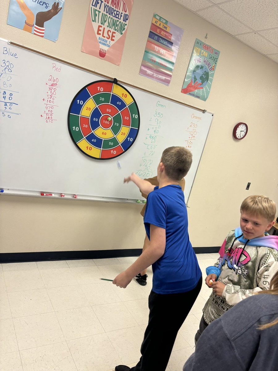 Smith_Nikki80's tweet photo. Math Review - Dart Board Tournament Day 1
We are proving we are on target with our math skills 🎯 @MoundMustangs https://t.co/e6ZNpmnWGZ