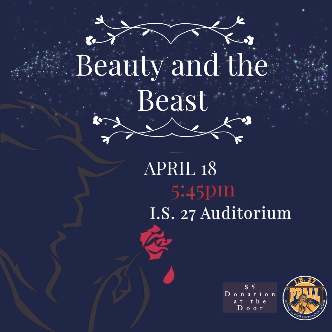 Save the date for our enchanting school play, Beauty and the Beast! Be swept away by the magic of this timeless tale brought to life on stage by our very own Mustangs. 🌹✨ #BeautyandtheBeast #SchoolPlay #SaveTheDate