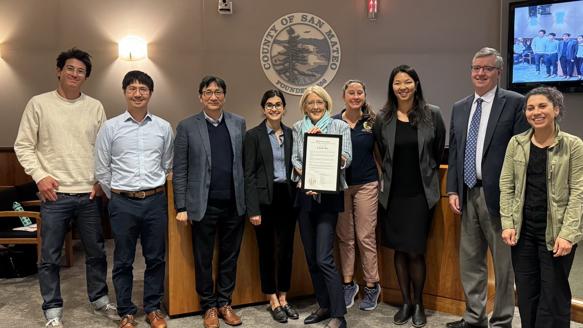 Today, the San Mateo County Board of Supervisors officially proclaimed April 22, 2024, as Earth Day. As stewards of our community, we recognize the profound impact our operations have on the environment, the people we serve, and future generations of San Mateo County residents.