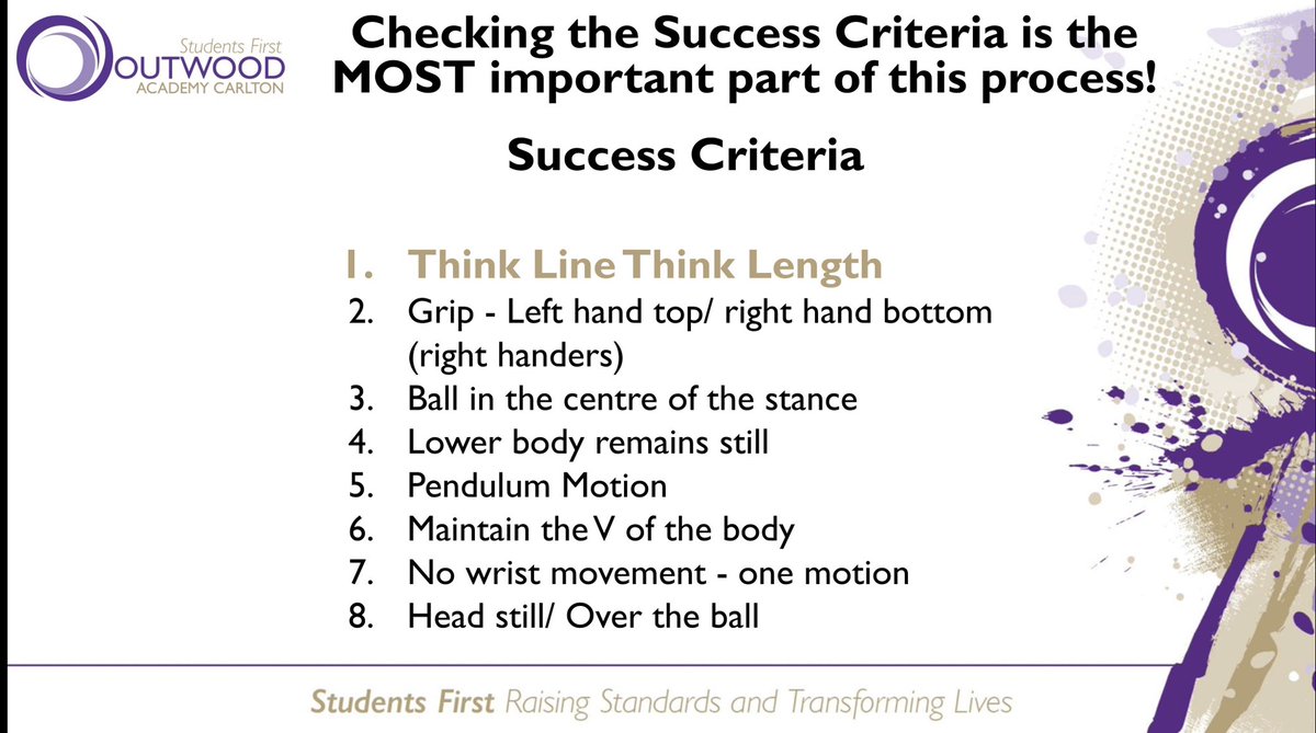 OACarlton's tweet image. As part of our commitment to this year's #TeachingandLearning priorities, @mrsmellorpe revisited #LiveModelling through golf's Putting Stroke, tonight, with @LHO_93 providing the model. 💜
~Things done well can always be done better ~
#TransformativeTeaching
#GuidedPractice