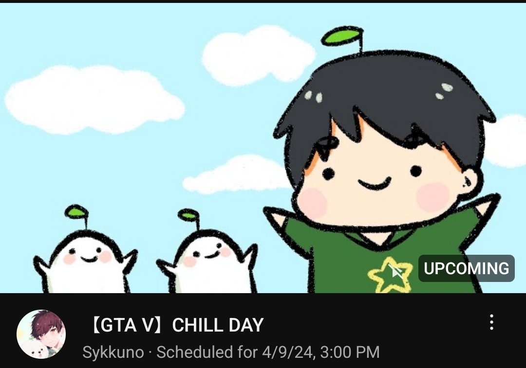 Yuno Sykk will be having a C-C-C-CHILL DAY.. in GTA V NoPixel!

Or, just check out Sykkuno's stream :

youtube.com/live/LNcExg5uK… 🌱⭐️