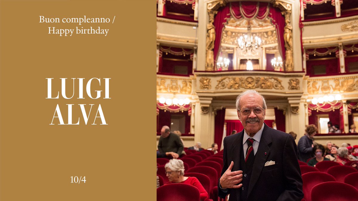 Buon compleanno / Happy birthday Luigi Alva.

#NatiOggi #BornToday