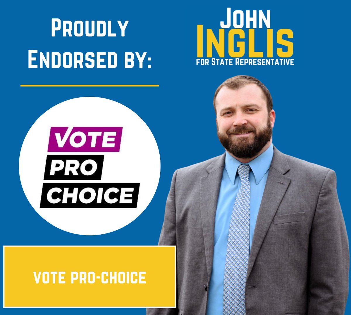 Thank you @VoteChoice for your support and endorsement! As your state representative, I will work to make sure that your medical decisions are made by you and your doctor, and not by legislators in Harrisburg. Abortion should be a safe, legal, and accessible choice in PA.