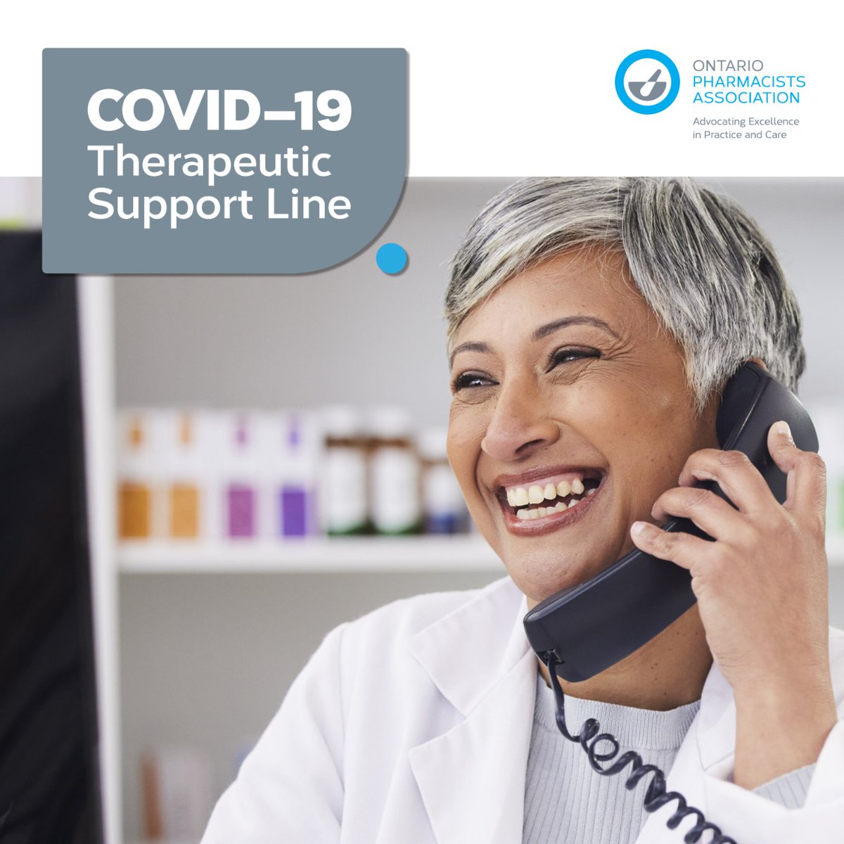 Are you a healthcare professional with a question about COVID-19 therapeutics? OPA’s COVID-19 Therapeutic Support Line is a consultation service for those who seek guidance in prescribing and accessing therapeutics for patients with COVID-19: ow.ly/sB6p50QiXBt