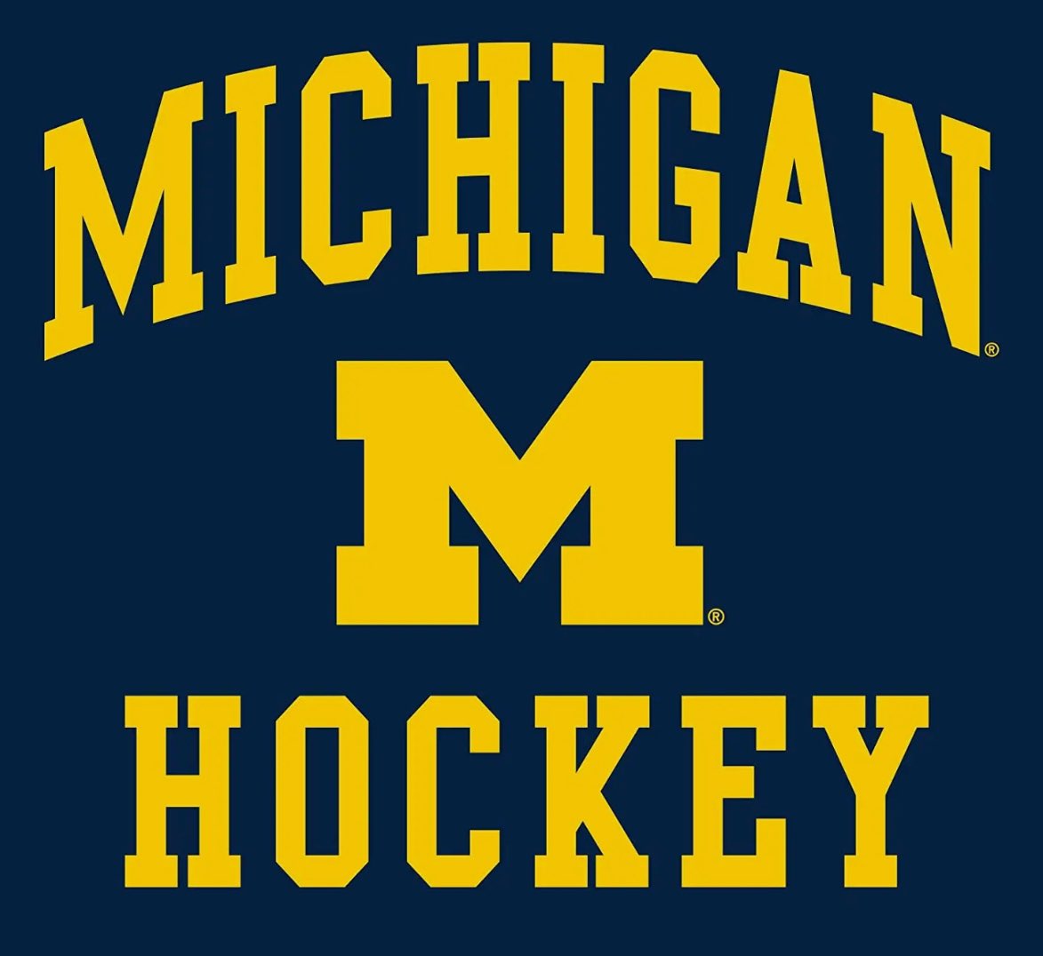 Agreed to a bet at Canes Alumni Skate with @BC_Hockey/@NHL alum Peter Harrold and Patrick Eaves, that the LOSER of the @umichhockey vs BC game on Thursday has to post themselves in other schools apparel, fight song playing, stating the other schools #Go….. no pressure 〽️Boys!!