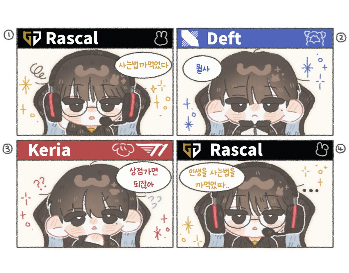 📍 #Rascal #Deft #Keria ❤

라뎊케의 그 짤... 🥺✨