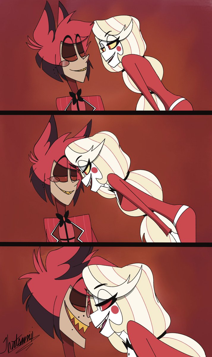 Charlie, ya flirt. Teach me your ways 🥲 #charlastor #アラチャ #HazbinHotel #HazbinHotelFanart #HazbinHotelAlastor #HazbinHotelCharlie