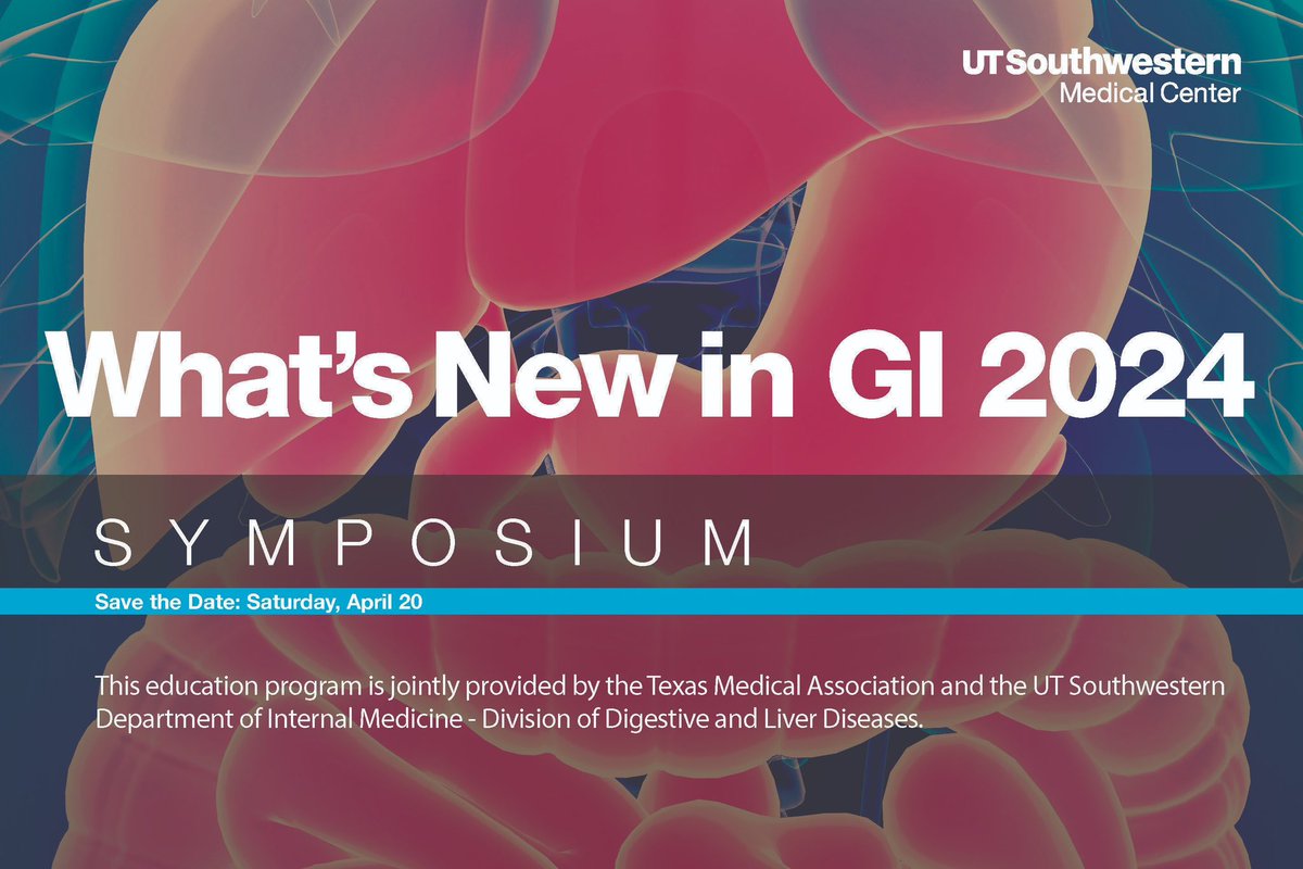 Come join us to learn what’s new in GI at @UTSWGI CME course April 20 in Dallas Fantastic lineup of speakers including keynote speaker @tinahamd @MayoClinicGIHep Register here, live stream option also available tinyurl.com/35y69mb8