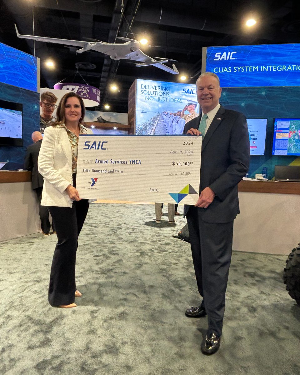 The @asymcahr mission is well-aligned with SAIC's commitment to serving those who serve our country. In honor of the #MonthOfTheMilitaryChild, we are grateful to give back to help improve the lives of our resilient military families. #SAICproud #MilitaryCommunity #SAS24