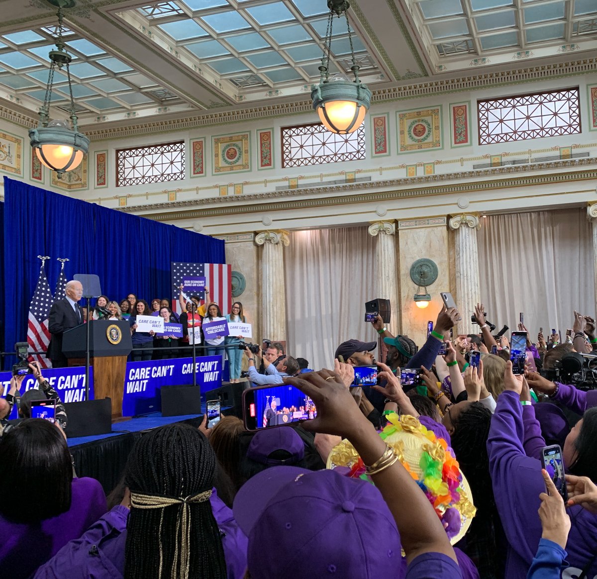 “Care workers represent the best of America” @POTUS