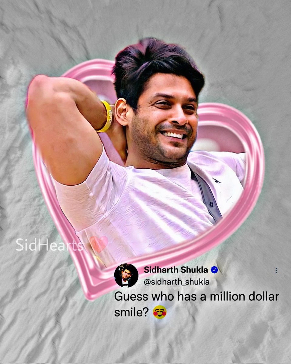 We love you @sidharth_shukla 
❤️❤️❤️❤️❤️❤️❤️❤️❤️❤️❤️❤️
~ #SidHearts 

#सिद्धार्थशुक्ला #SidharthShukla 
#AlwaysInOurHeartSid #SidHeartsKiDhadkanSid 
#SidharthShuklaLivesOn