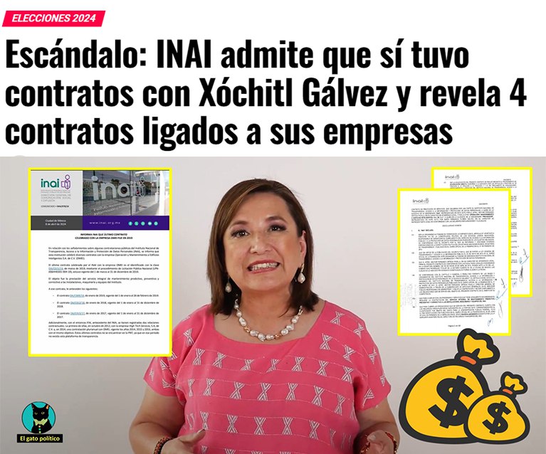 ¡La impoluta es cogupta‼️ 
¿@XochitlGalvez presidenta? #NoConMiVoto
