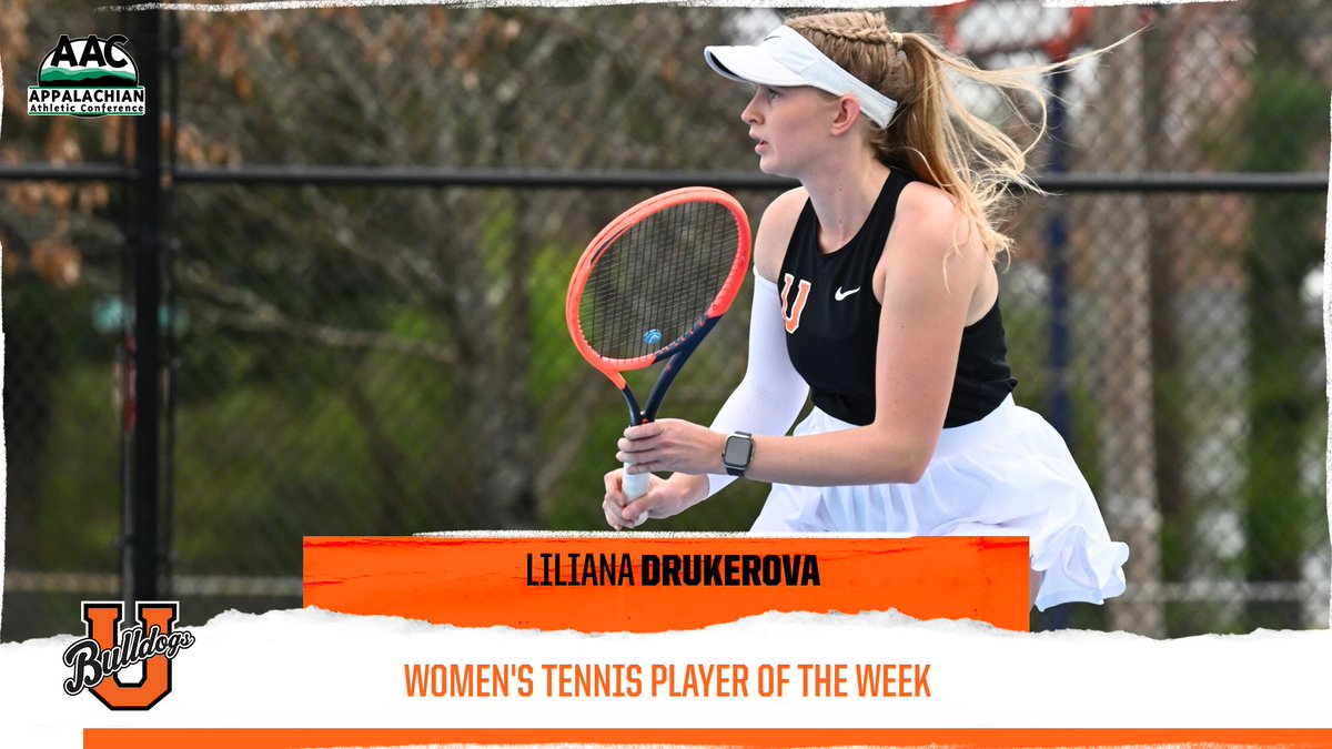 Congrats to  Liliana Drukerova of @UnionBulldogs on being named the #AACWTEN Player of the Week - bit.ly/4d07r46

#NAIAWTennis #ProudToBeAAC