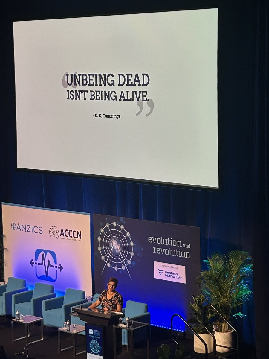 Charissa Zaga (@charissazaga) on Twitter photo Powerful quotes shared by Prof Brenda Morrow, South Africa during Opening Plenary at <a href="/ANZICSACCCN_ASM/">ANZICS ACCCN ASM</a>. “What doesn’t kill us makes us stronger” is not true of critical illness. Saving lives AND quality of life during and post critical illness. Powerful quotes shared by Prof Brenda Morrow, South Africa during Opening Plenary at <a href="/ANZICSACCCN_ASM/">ANZICS ACCCN ASM</a>. “What doesn’t kill us makes us stronger” is not true of critical illness. Saving lives AND quality of life during and post critical illness.