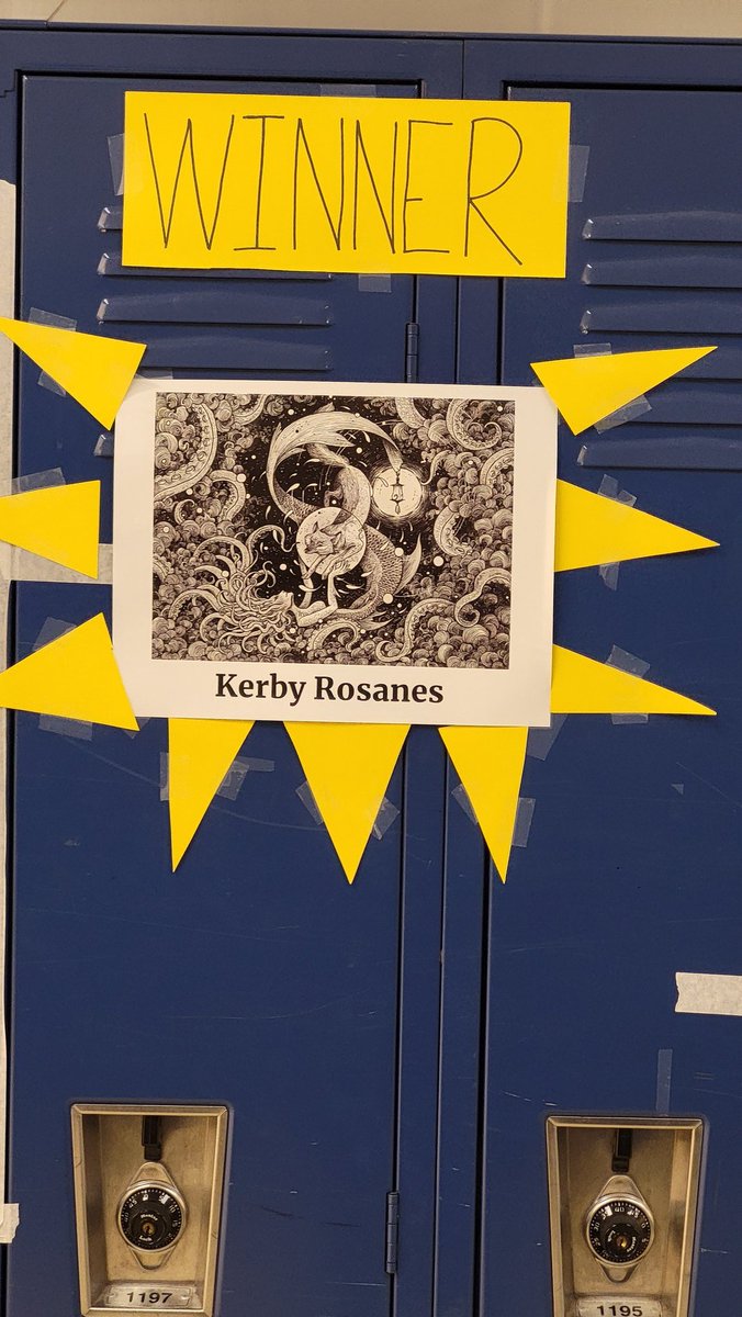 Congratulations to @kerbyrosanes for being our mARTch madness winner! It was a tough competition this year @ArtsEdMaryland @AACPSVisualArts #bracketsarenotjustforbasketball