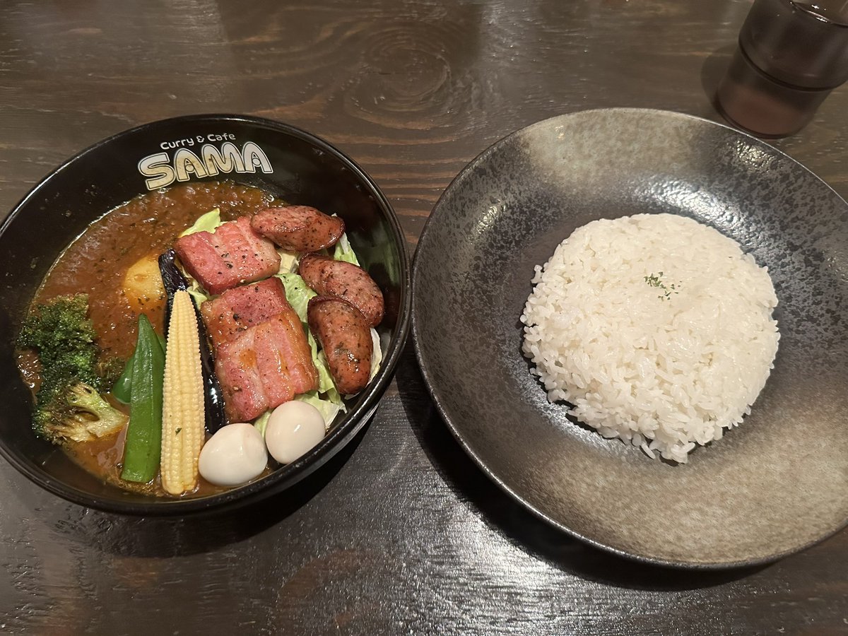 自動車学校の帰り道スープカレー食べて来た(´ڡ`❤)