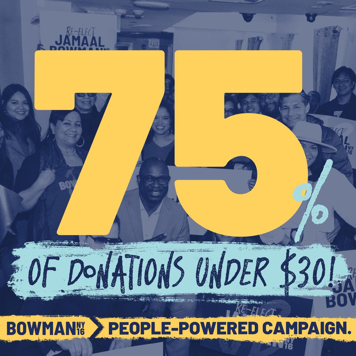 Now THAT'S what I'm talking about! 👏🏿 1.3 million dollars from 10,000 people, and 70% of those donations less than $30? Shoutout to all the *people* powering our campaign, from the grassroots!