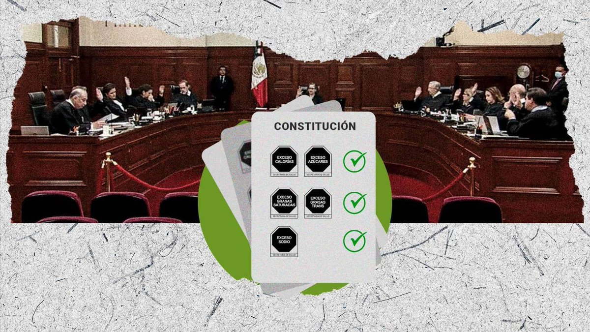 Para la @SCJN los sellos protegen el interés superior de 🧒👧 de enfermedades al ser la herramienta más efectiva y rápida, para ubicar ingredientes críticos y sus beneficios son mayores a los posibles daños a las empresas bit.ly/3xt9sFJ