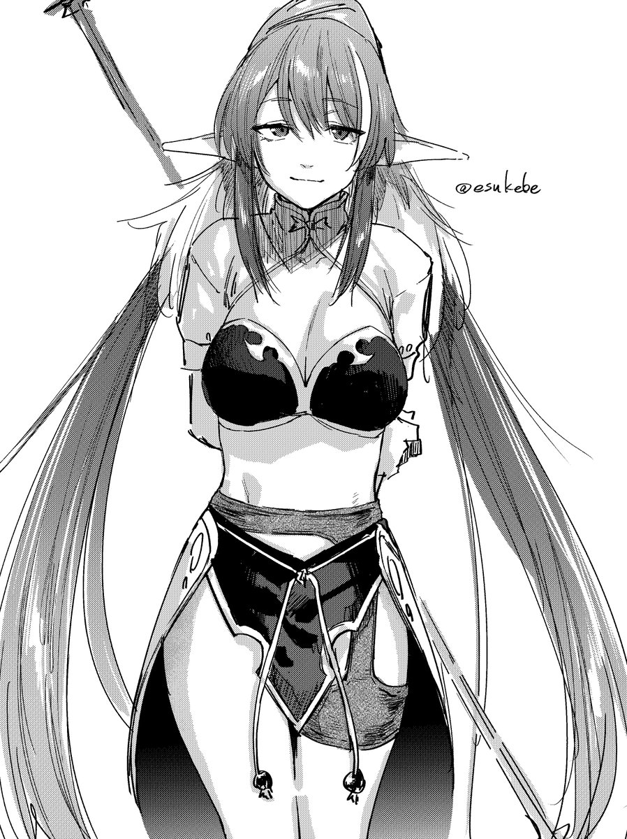 仕事もしないで描くジュディス 