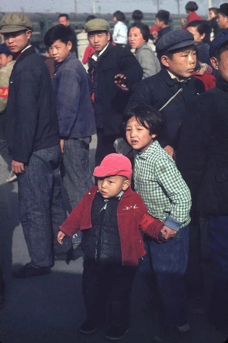 The faces in Beijing, 1966, by French photographer Solange Brand, who worked in French embassy as a secretary.