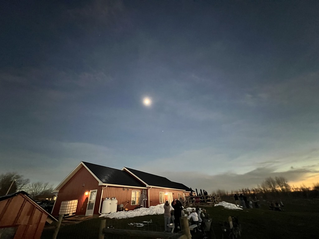 We had a full house at FRC for the eclipse! Almost everyone decided to extend their stay another night since the vibe was so fun.

I'm so proud of Stella and Logan for their great work caring for our guests during this special event!