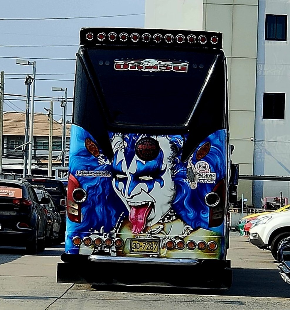 #KISSisEverywhere! The Demon spotted on a bus in Bangkok, Thailand! #KISSARMYROCKS! Thanks to Philipp Stirnemann for sharing his photo.