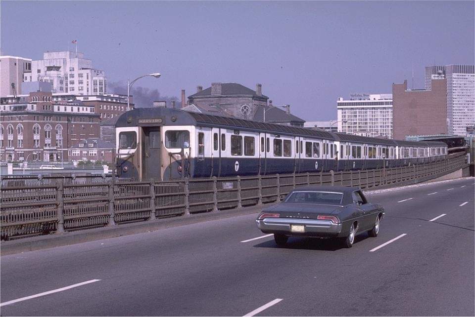 Thanks to Jake O'Connor for this one! Red Line train heading to Ashmont 1960s.