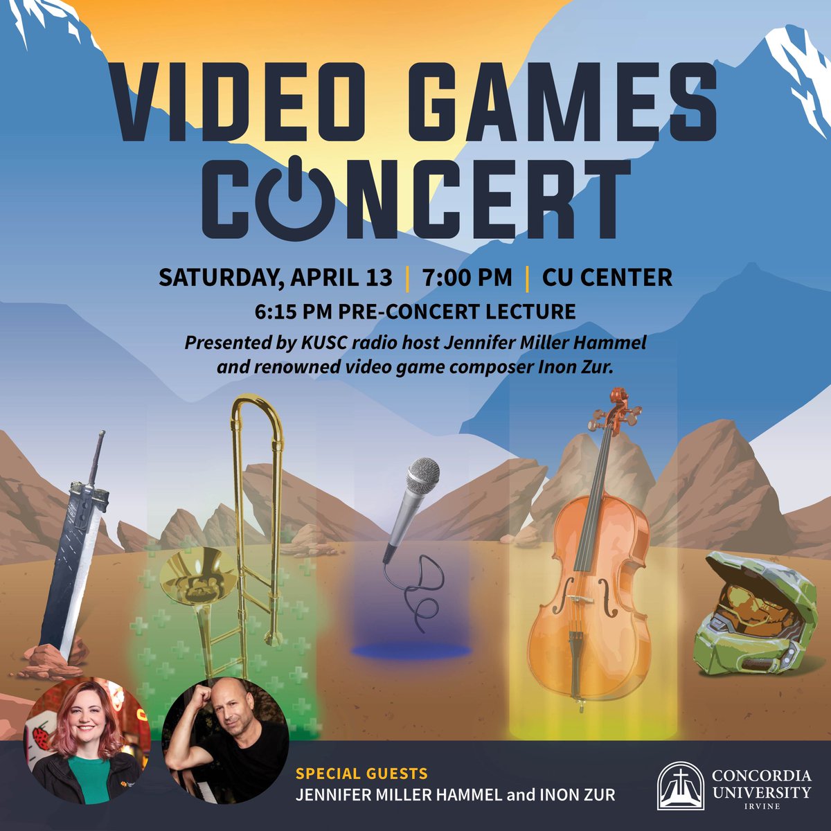 Dear Friends, If you are in the Irvine area this Saturday I hope you can join us and the @ConcordiaIrvine Symphony for a special performance of @StarfieldGame - and other titles like Halo and Final Fantasy - narrated by @JenMillerRadio. Also, arrive early for the pre-show Q&A!