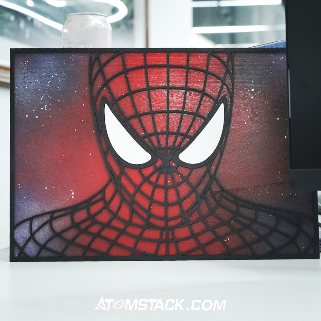 Atomstack meets Spider-Man: where technology and heroics collide! 📷 Join us on an epic journey of innovation and imagination. #AtomstackHeroes #SpiderManAdventures #UnleashYourPower #atomstack #spiderman #lasercut