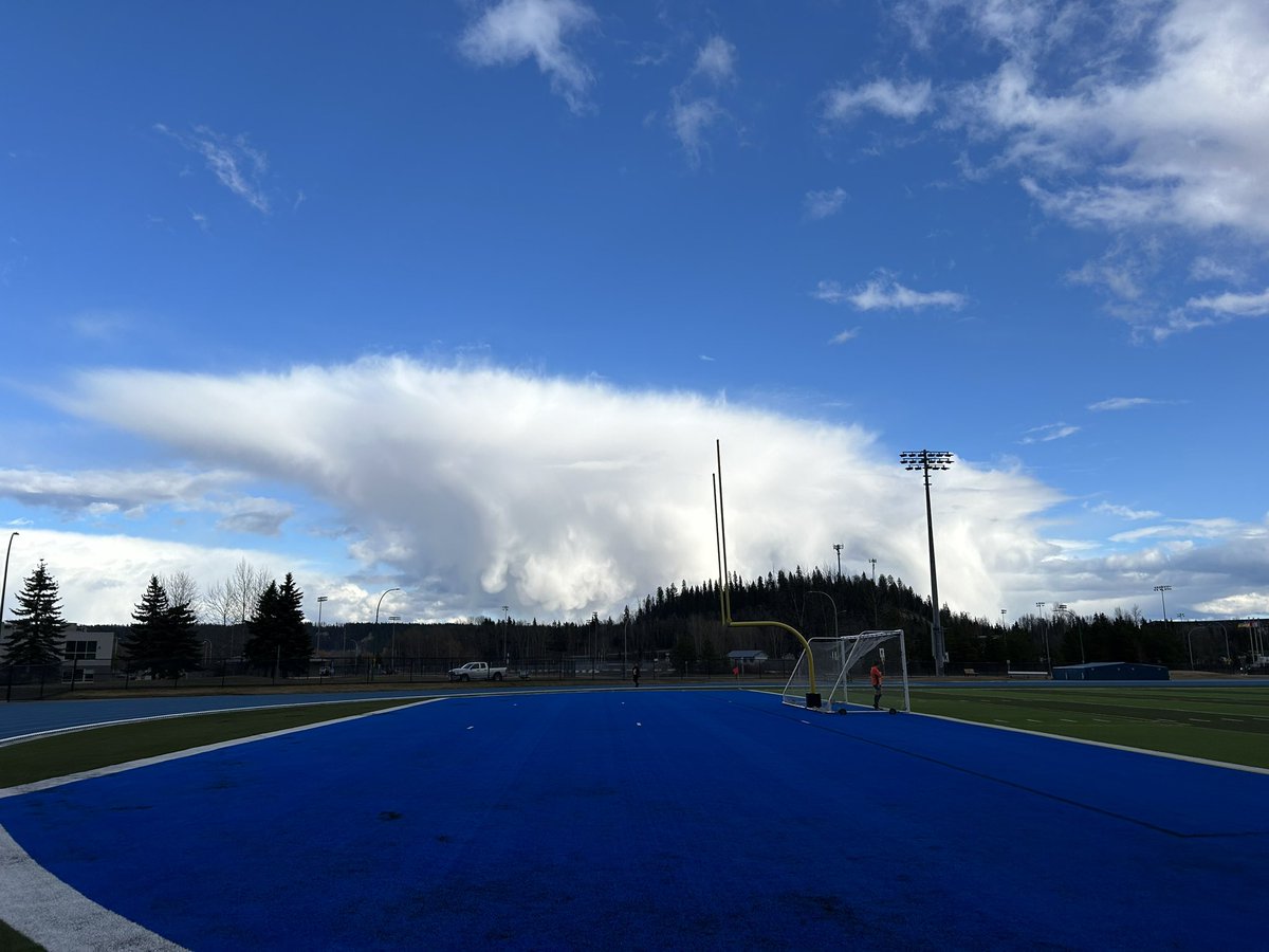 a day of swirling snow clouds at the soccer field…