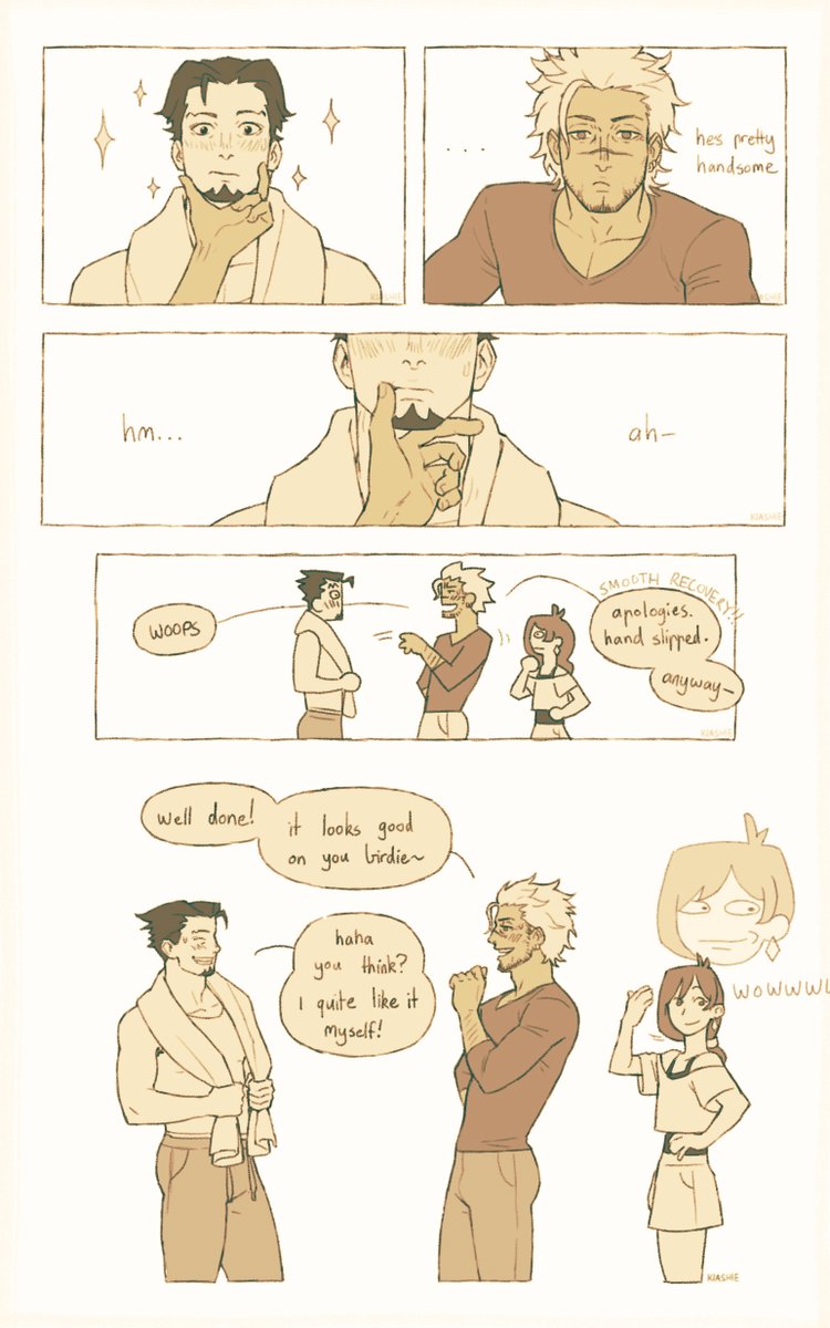 Goatee Nick: getting an expert opinion [ #AceAttorney - wrightdot / godonaru ]