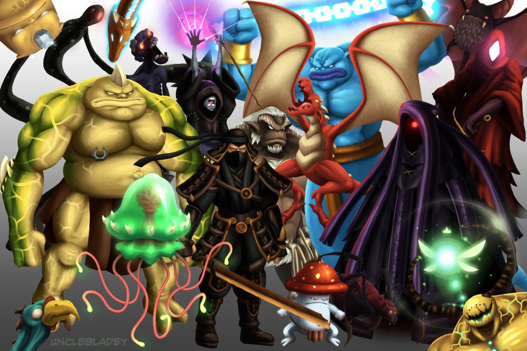 Nearly forgot about #PortfolioDay 

Here's a collection of some of the enemies I've painted for Last Dream II

I would like to work on even more super cool video games soon fyi hint hint