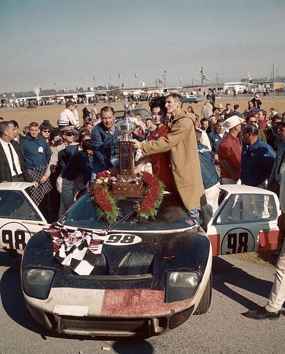 Ken Miles and Lloyd Ruby (Ford GT40 Mk.II) - winners of the 1966 24 Hours of Daytona

#Daytona24 #Miles #Ruby #Ford