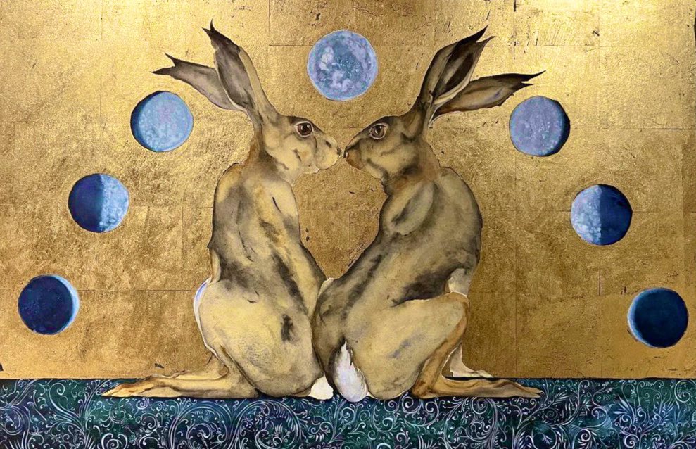 Hare Moon, by Jackie Morris. #LegendaryWednesday #lunar #art