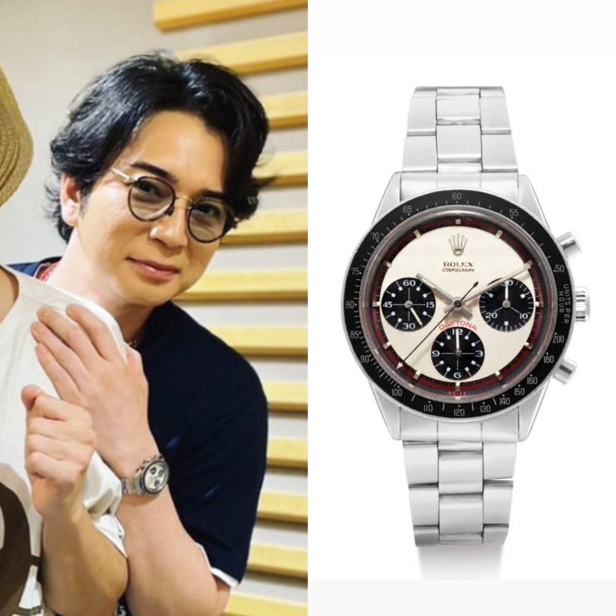 まつじゅん 松本潤 ロレックス デイトナ ”ポールニューマン“