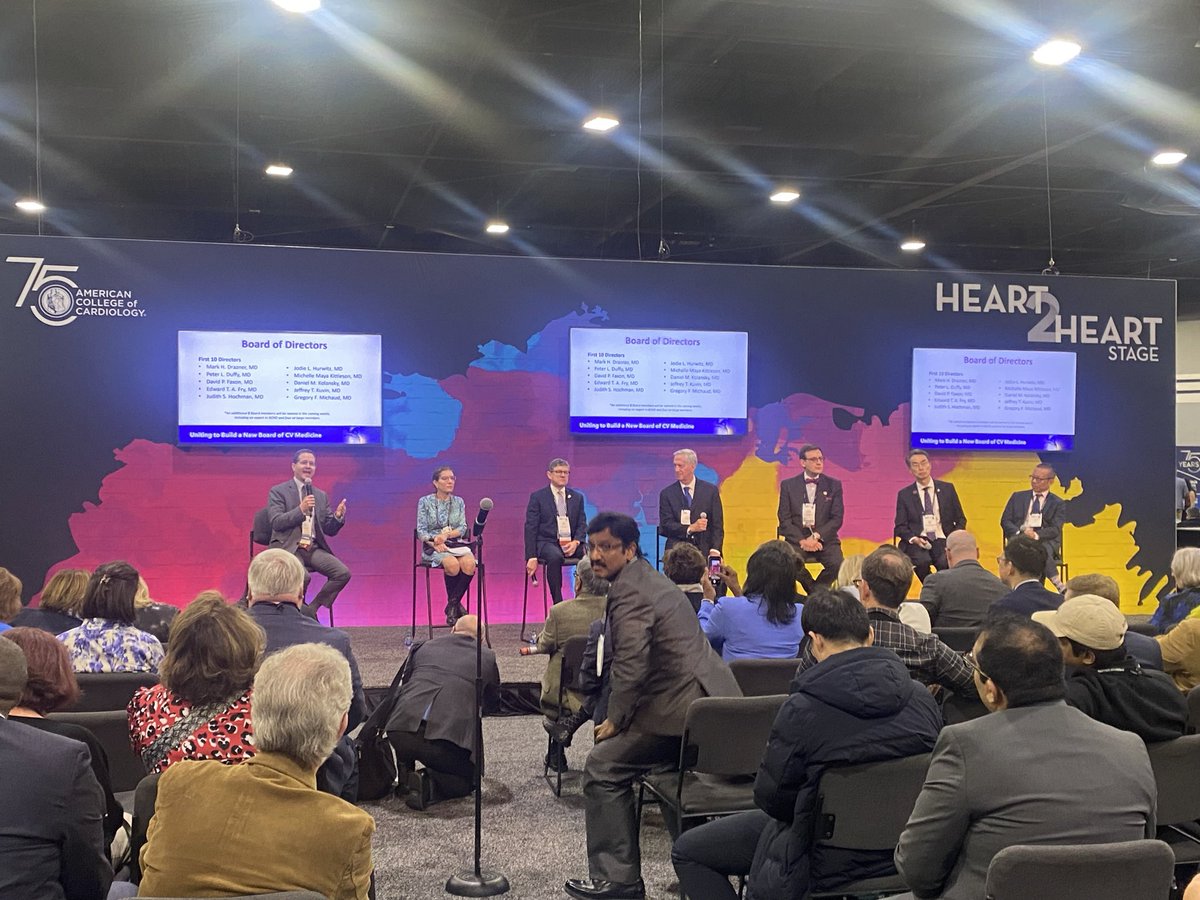Uniting to Build a new Board of CV Medicine- the time is now! Great #ACC24 session led by @JTKuvin discussing progress to date and next steps. @HadleyWilsonMD @georgedangas @ACCinTouch @SCAI @NorthwellHealth @lenoxhill