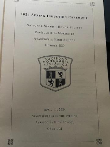 Tonight we were inducted into the Spanish National Honor Society and the National Honor Society!! We are very blessed to have this amazing opportunity!! @HumbleISD_AHS