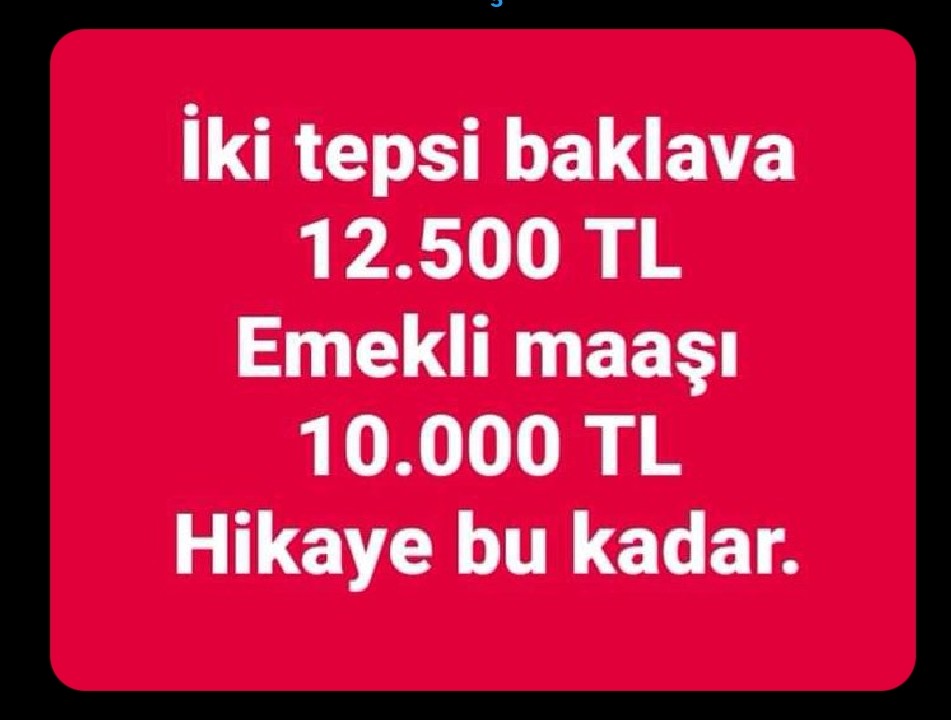 Her yere para var Emekliye yok Bayram gelmiş Emeklinin neyine.#NereyeKadar